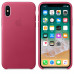 Реплика iPhone X Leather Case Pink Fuchsia (MQTJ2FE/A)