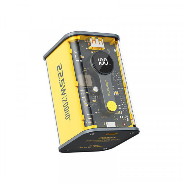 WK Wekome Vanguard Fast Charging Power Bank 20000mAh PD20W+22.5W Yellow (WP-337)