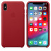 Репліка Apple Leather Case For iPhone XS Max Red