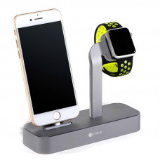 COTEetCI Base5 2-in-1 iPhone & Apple watch Stand Gray (CS2095-GY)