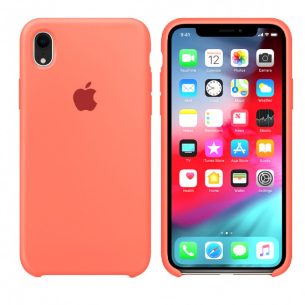 Репліка Apple Silicone Case For iPhone XR Nectarine