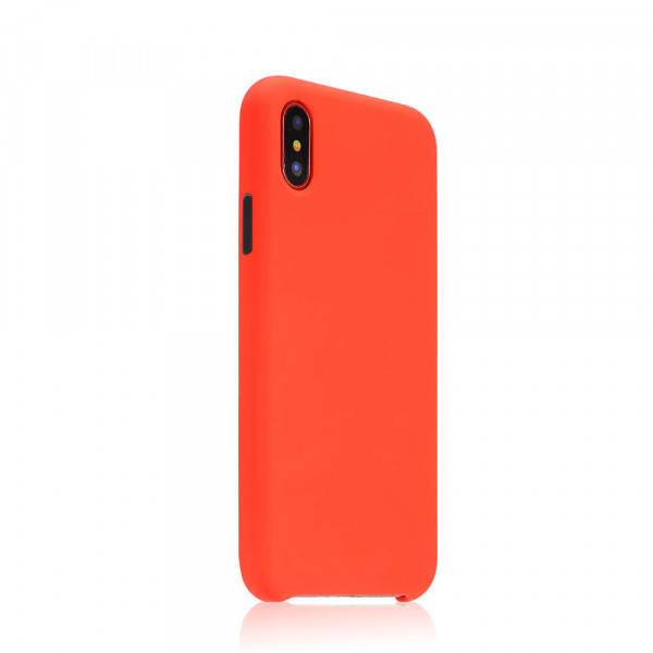 COTEetCI Mix Buttons Liquid Silicon Case for iPhone X/XS Red (CS8013-RD)