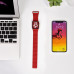 Coteetci W7 Leather Magnet Band For Apple Watch 38/40/41mm Red (WH5205-RD)