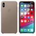 Репліка Apple Leather Case For iPhone XS Max Taupe