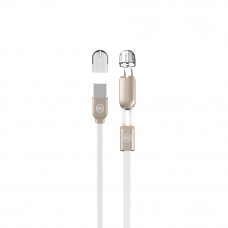 WK 2-in-1 Data Cable White (WKC-001-WH)