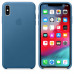 Реплика Apple Leather Case For iPhone XS Max Cape Cod Blue