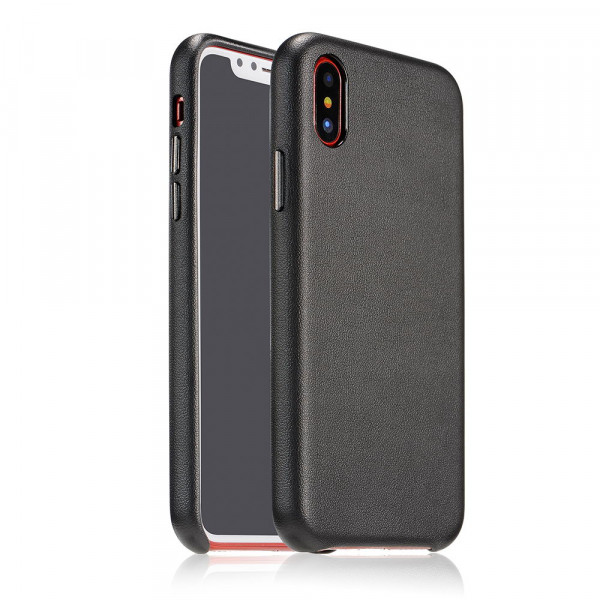 COTEetCI Elegant PU Leather Case For iPhone X/XS Black (CS8011-BK)