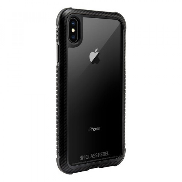 Switcheasy Glass Rebel Case For iPhone XS Max Carbon Black (GS-103-46-173-98)