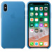 Реплика iPhone X Leather Case Bright Blue (MQTH2FE/A)