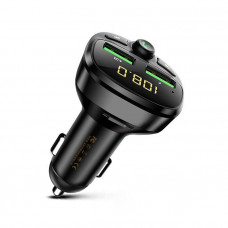 WK Design Car Charger Jue MP3 Car Bluetooth Player Black (WP-C26)