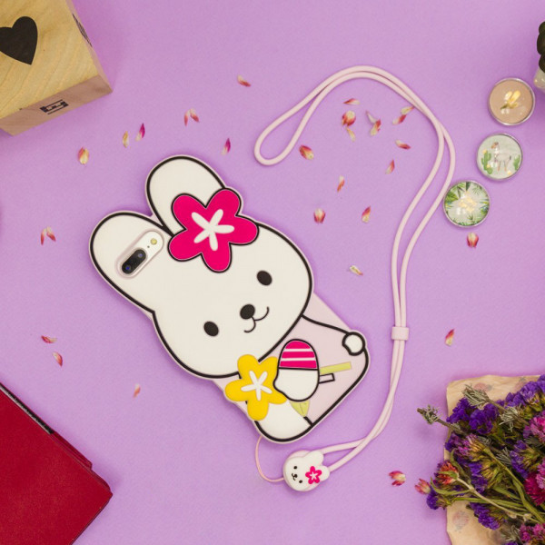 WK Design Kawaii Series Cute Rabbit For iPhone 6 Plus/7 Plus/8 Plus