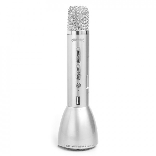 WK Microphone & Speaker( 2 in 1) silver