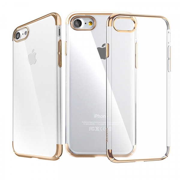 Baseus Slim Case For iPhone 7/8/SE 2020 Transparent Gold