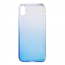 Baseus Glaze Case Transparent Blue For iPhone X/XS (WIAPIPH8-GC03)