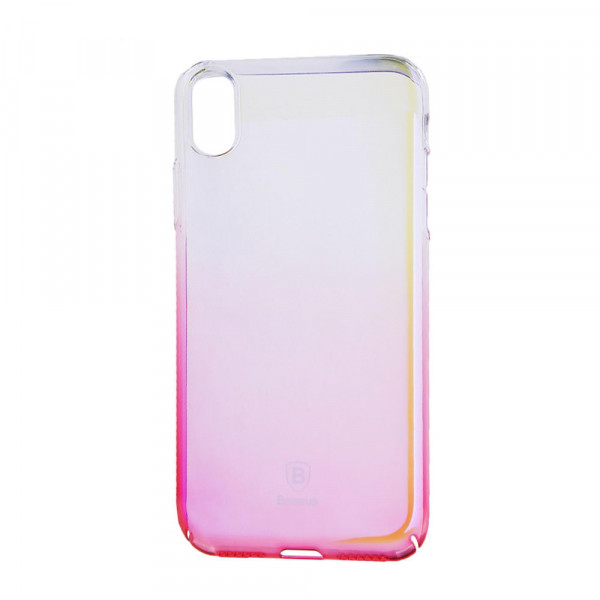 Baseus Glaze Case Transparent Pink For iPhone X/XS (WIAPIPH8-GC04)