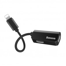 Baseus iP Male to iP+iP Female Adapter L37 Black